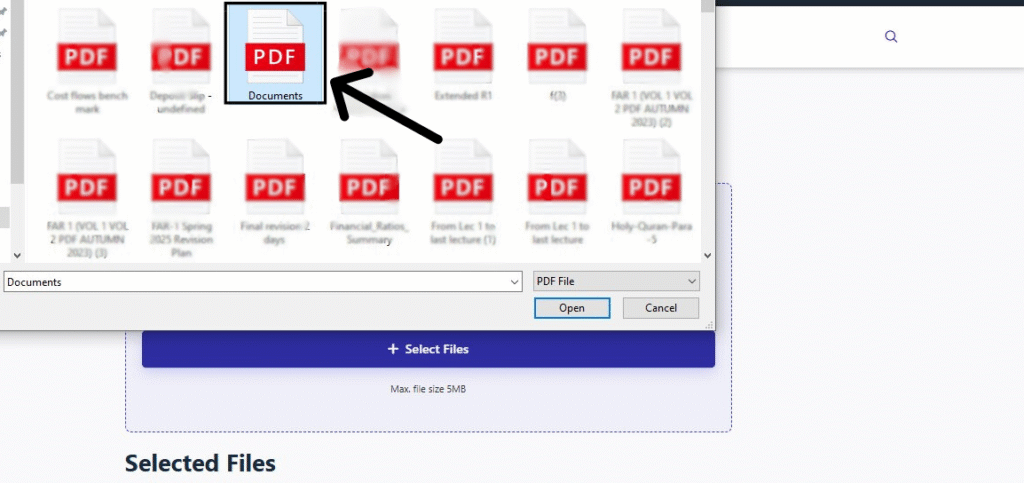Upload your PDF file